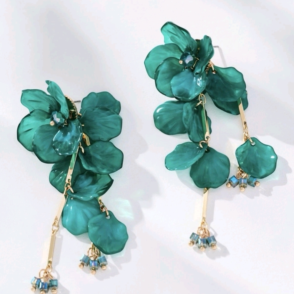Anthropologie Floral drop Earrings